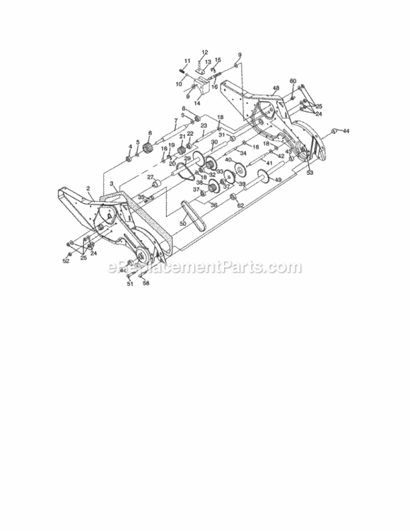 Page D Diagram and Parts List for 917290037  Craftsman Tiller