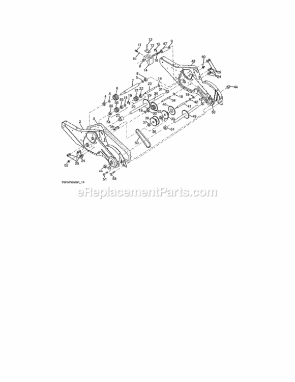 Page D Diagram and Parts List for 917290046  Craftsman Tiller