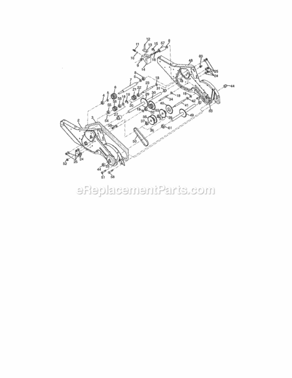 Page D Diagram and Parts List for 917290047  Craftsman Tiller