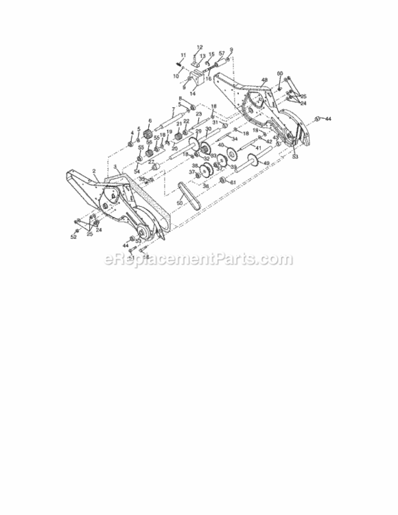 Page D Diagram and Parts List for 917290048  Craftsman Tiller