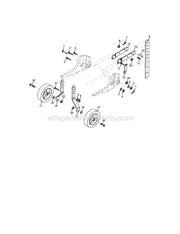 Page C Diagram and Parts List for 917291481  Craftsman Tiller