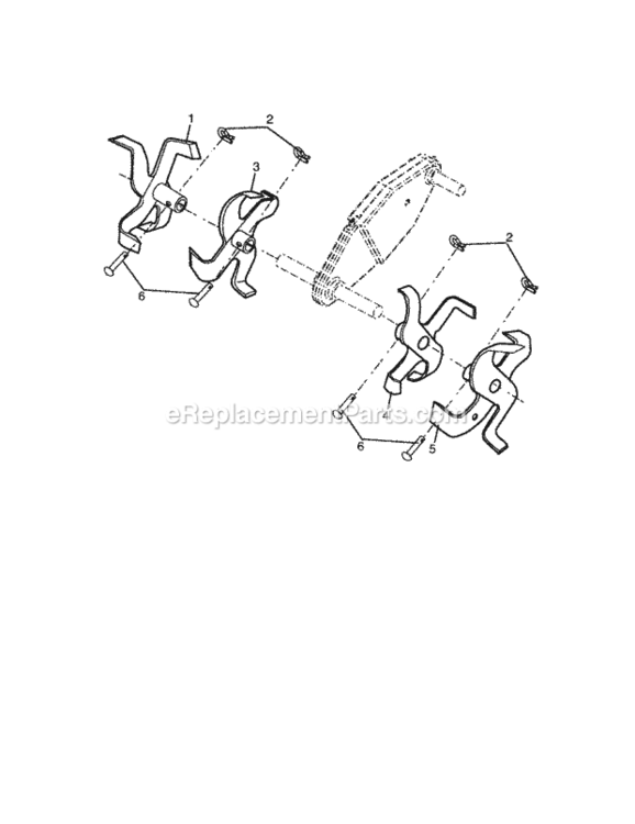 Page D Diagram and Parts List for 917291481  Craftsman Tiller