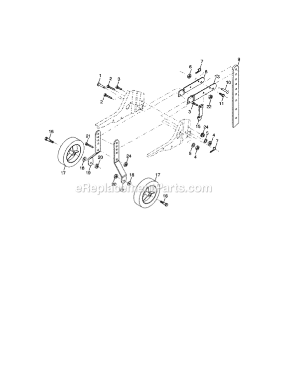 Page C Diagram and Parts List for 917291490  Craftsman Tiller