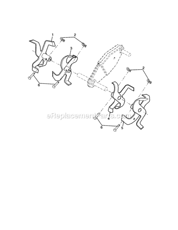 Page D Diagram and Parts List for 917291490  Craftsman Tiller