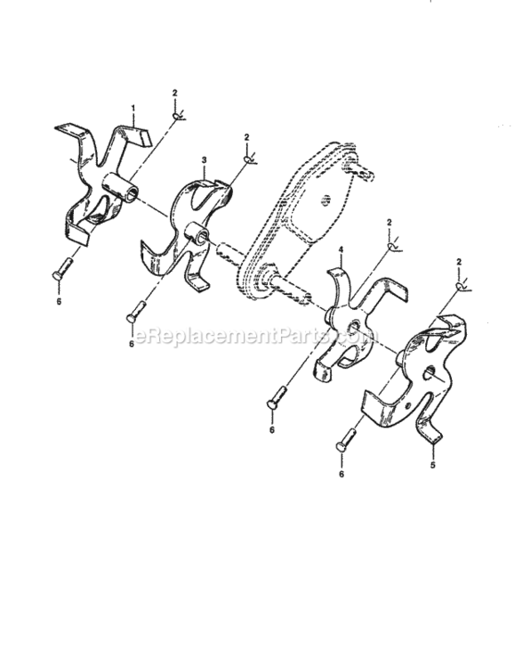 Page D Diagram and Parts List for 917292352  Craftsman Tiller