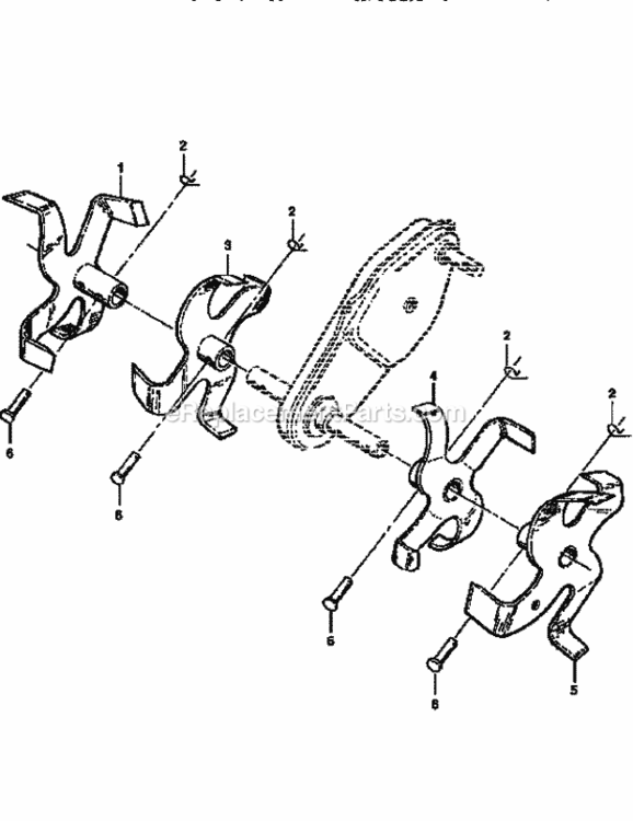 Page D Diagram and Parts List for 917292360  Craftsman Tiller