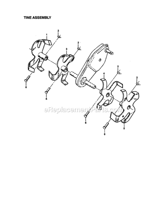 Page D Diagram and Parts List for 917292381  Craftsman Tiller