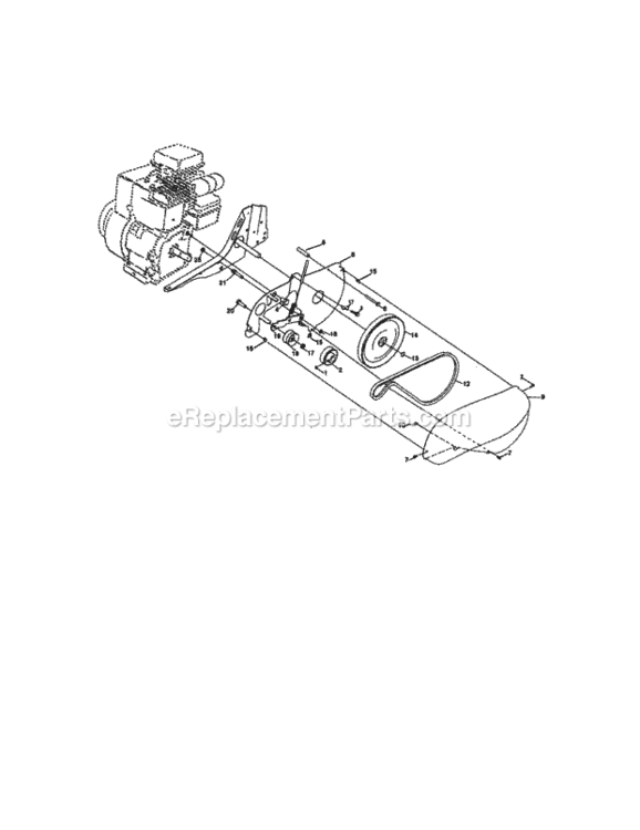 Page B Diagram and Parts List for 917292390  Craftsman Tiller