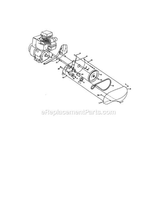 Page B Diagram and Parts List for 917292391  Craftsman Tiller