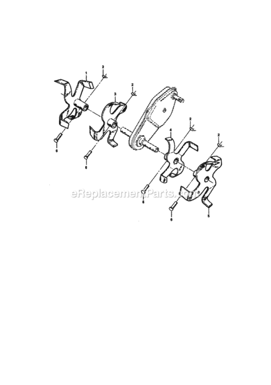 Page D Diagram and Parts List for 917292391  Craftsman Tiller