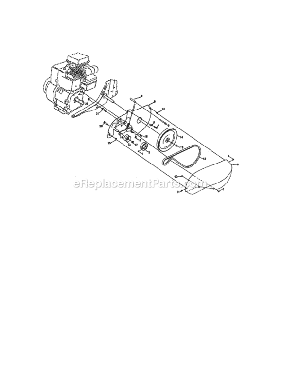 Page B Diagram and Parts List for 917292392  Craftsman Tiller