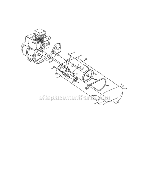 Page B Diagram and Parts List for 917292394  Craftsman Tiller