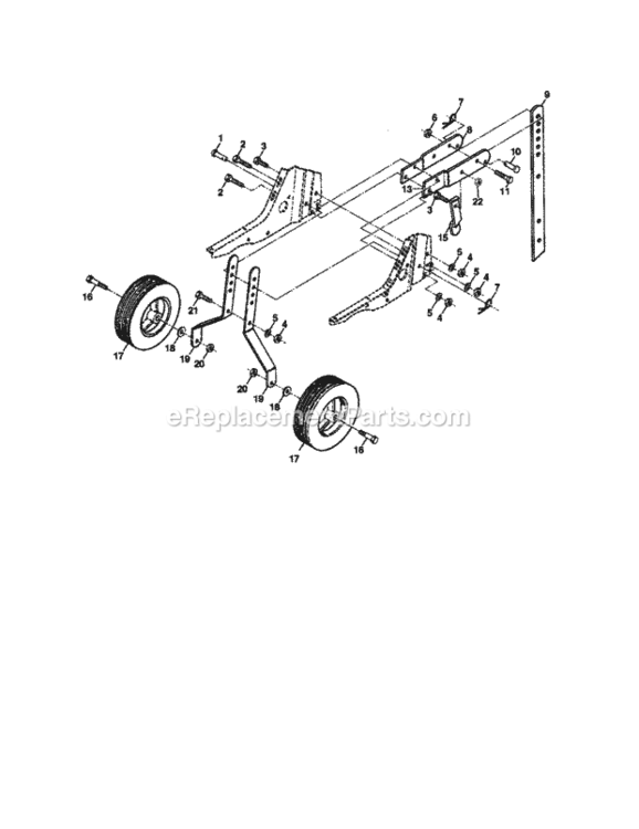 Page C Diagram and Parts List for 917292394  Craftsman Tiller
