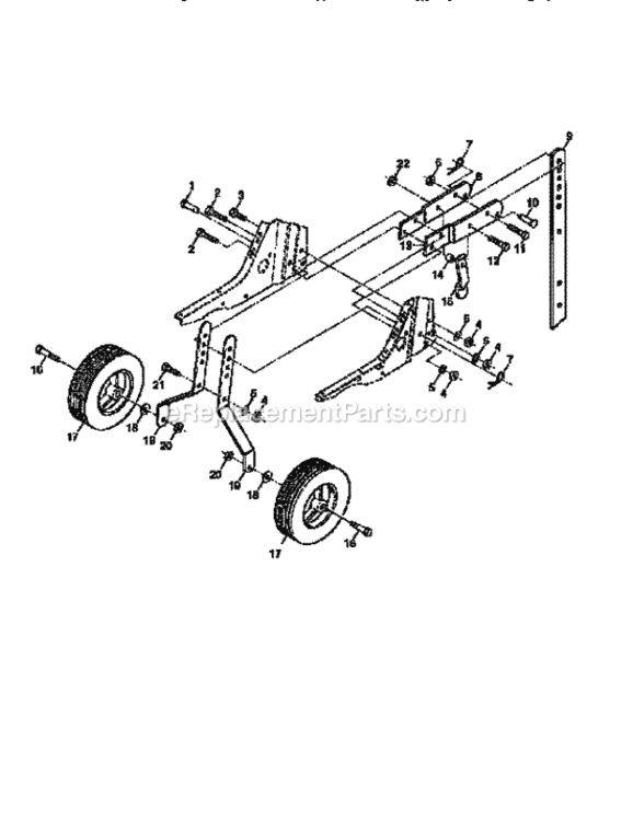 Page C Diagram and Parts List for 917292450  Craftsman Tiller