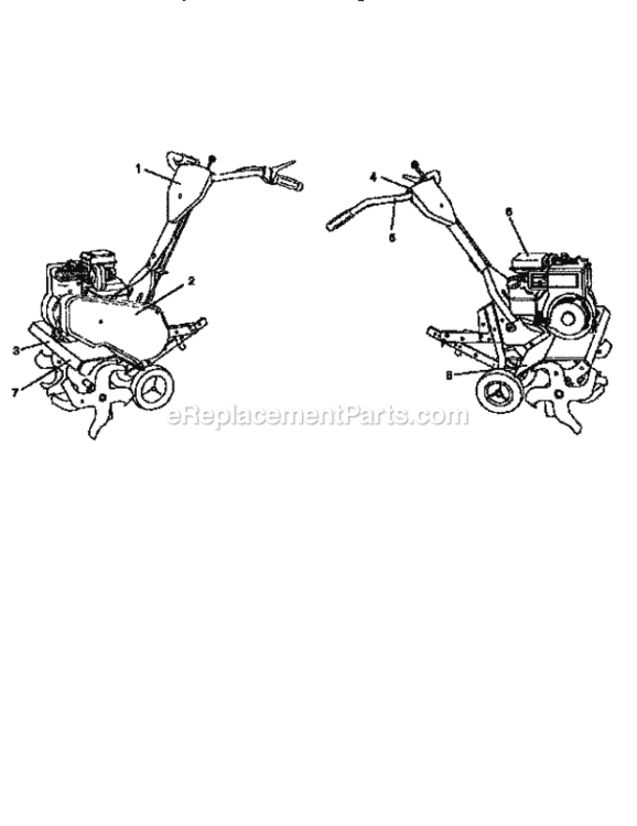 Page F Diagram and Parts List for 917292450  Craftsman Tiller