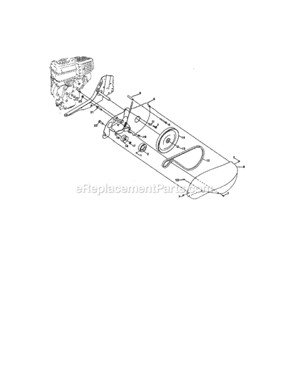 Page B Diagram and Parts List for 917292481  Craftsman Tiller