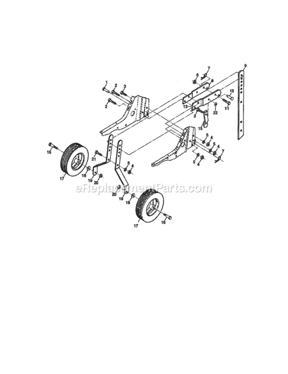 Page C Diagram and Parts List for 917292491  Craftsman Tiller