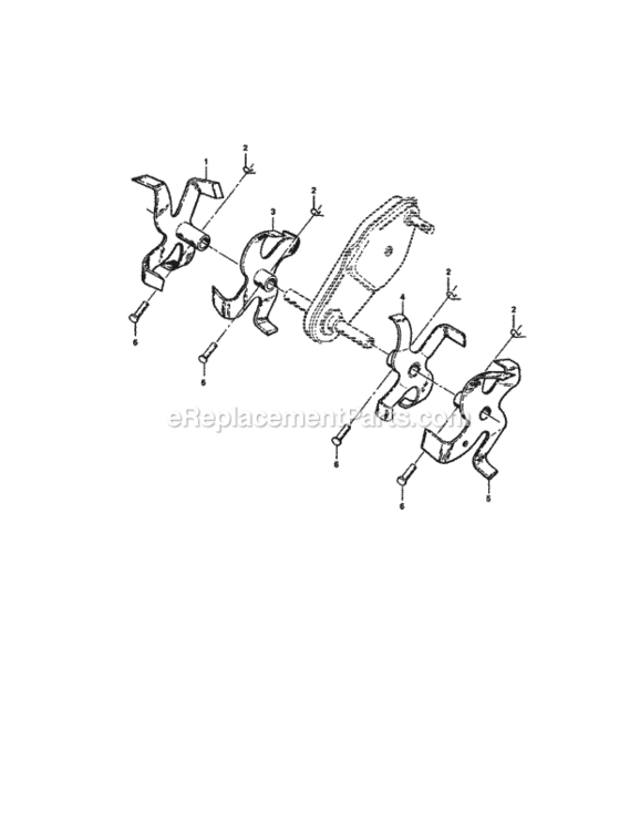 Page D Diagram and Parts List for 917292491  Craftsman Tiller