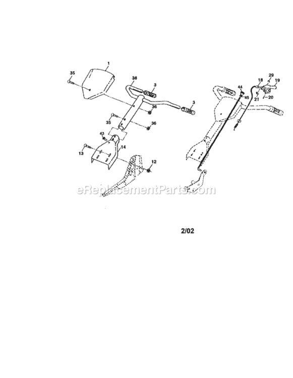 Page A Diagram and Parts List for 917292492  Craftsman Tiller