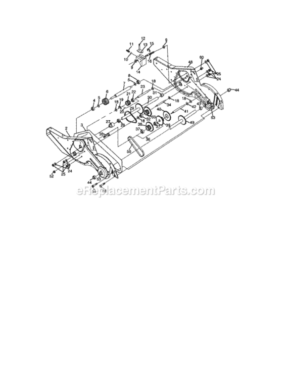 Page D Diagram and Parts List for 917292860  Craftsman Tiller