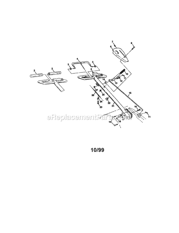 Page A Diagram and Parts List for 917293180  Craftsman Tiller