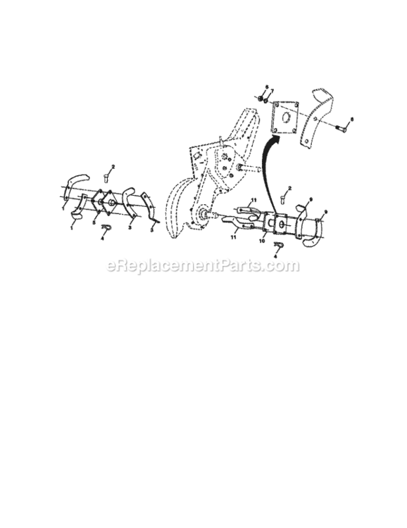 Page F Diagram and Parts List for 917293180  Craftsman Tiller
