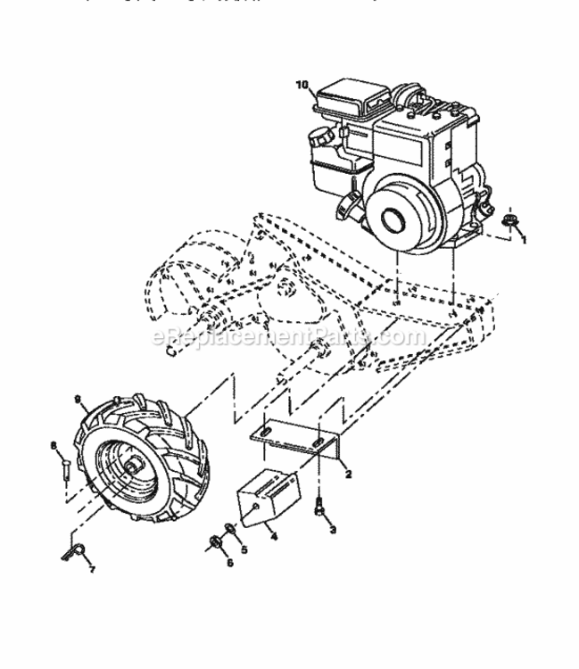 Page C Diagram and Parts List for 917293200  Craftsman Tiller