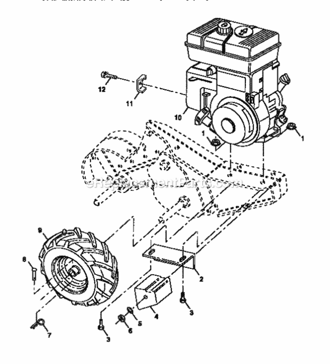 Page C Diagram and Parts List for 917293300  Craftsman Tiller