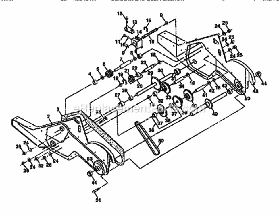 Page D Diagram and Parts List for 917293300  Craftsman Tiller