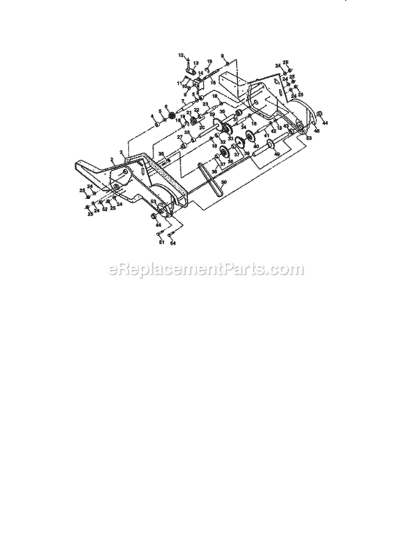 Page D Diagram and Parts List for 917293302  Craftsman Tiller