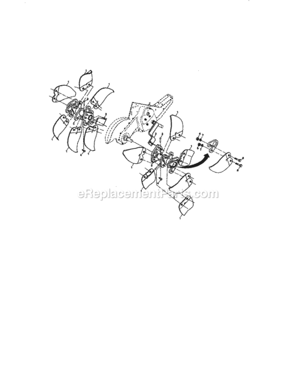 Page F Diagram and Parts List for 917293320  Craftsman Tiller