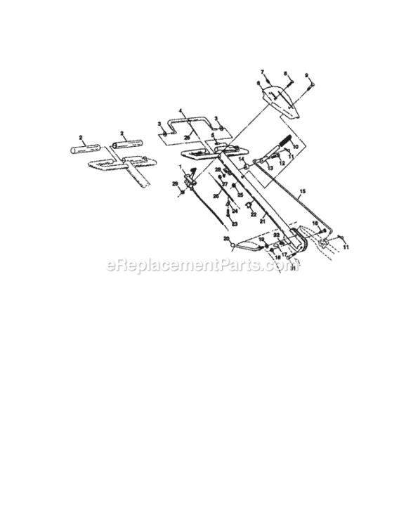 Page A Diagram and Parts List for 917293340  Craftsman Tiller