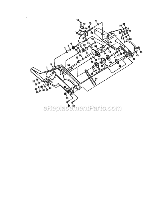 Page D Diagram and Parts List for 917293470  Craftsman Tiller