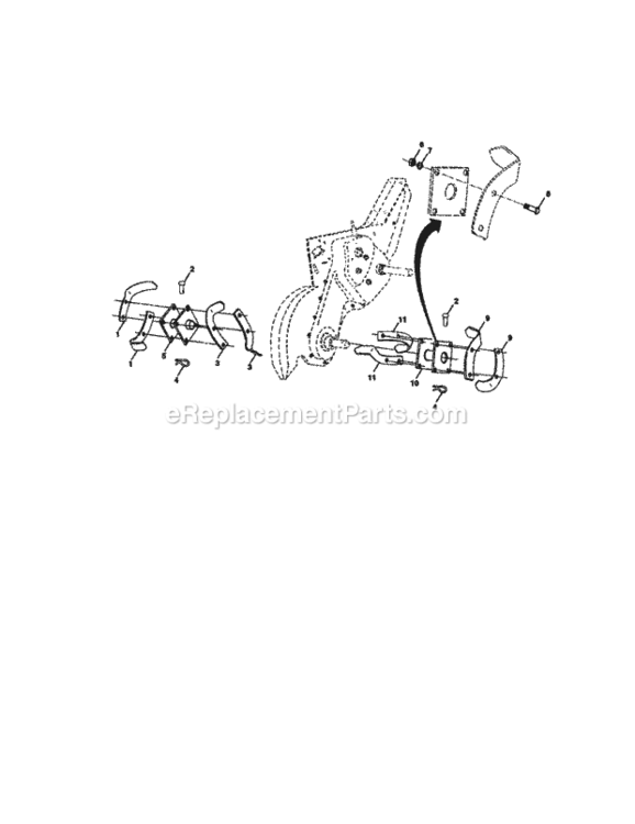 Page F Diagram and Parts List for 917293470  Craftsman Tiller