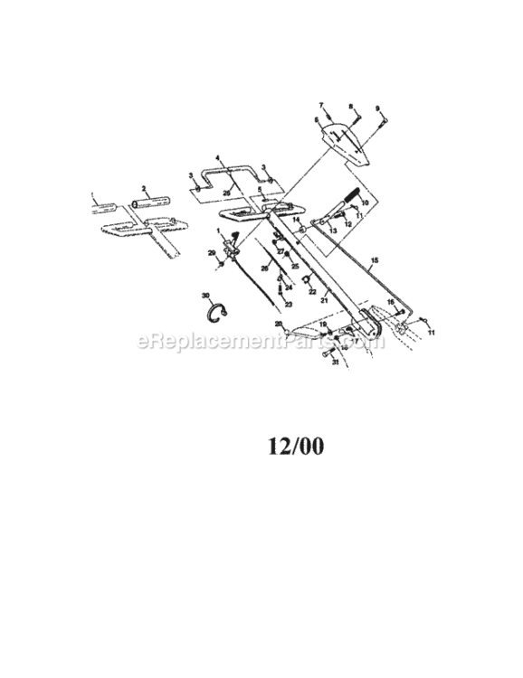 Page A Diagram and Parts List for 917293480  Craftsman Tiller