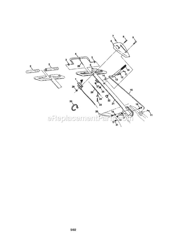 Page A Diagram and Parts List for 917293484  Craftsman Tiller