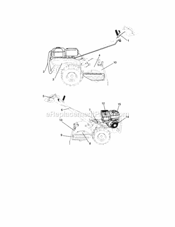Page G Diagram and Parts List for 917293493  Craftsman Tiller