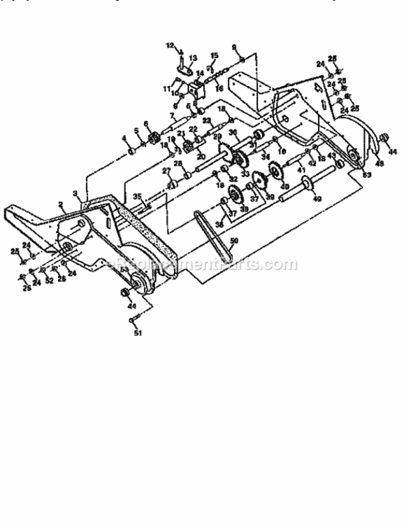 Page D Diagram and Parts List for 917293550  Craftsman Tiller