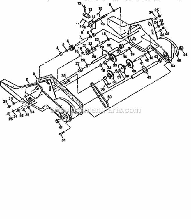 Page D Diagram and Parts List for 917293560  Craftsman Tiller