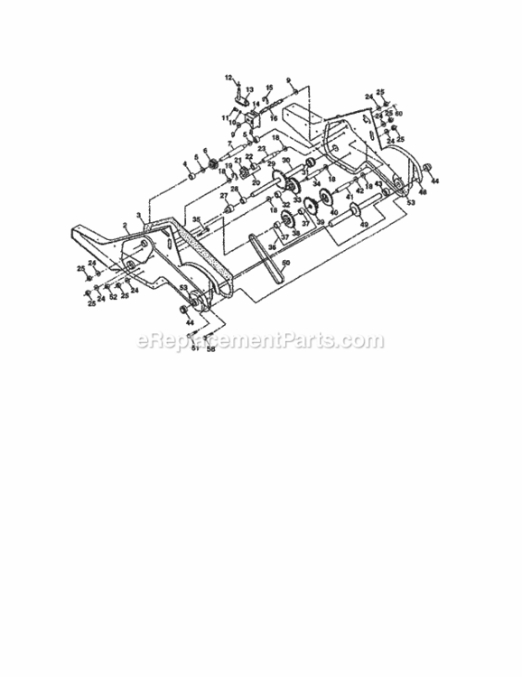Page D Diagram and Parts List for 917293570  Craftsman Tiller