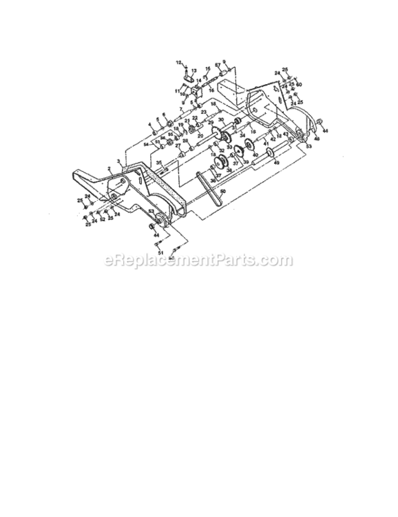 Page D Diagram and Parts List for 917293590  Craftsman Tiller