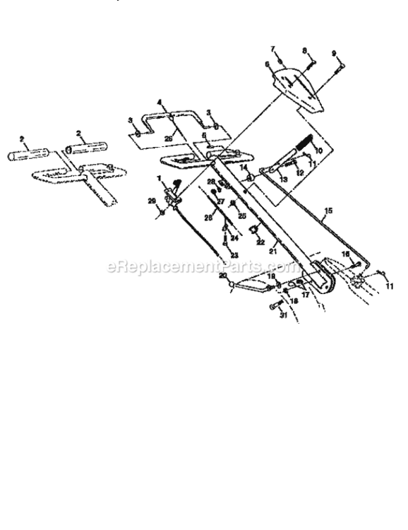 Page A Diagram and Parts List for 917293650  Craftsman Tiller