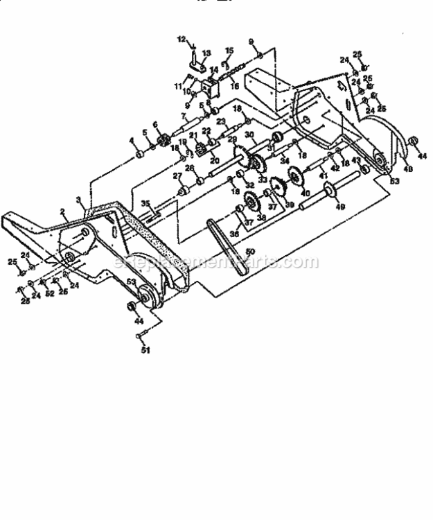 Page D Diagram and Parts List for 917293970  Craftsman Tiller