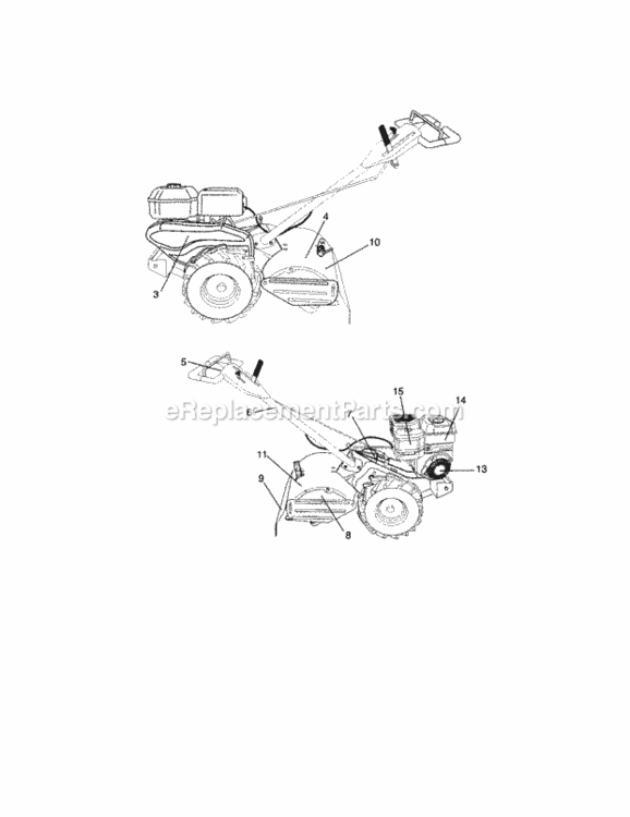 Page G Diagram and Parts List for 917294260  Craftsman Tiller