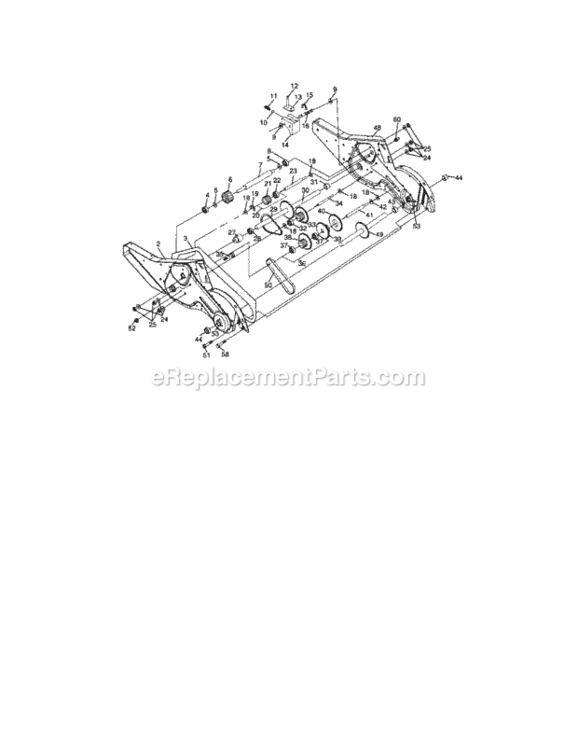 Page D Diagram and Parts List for 917294261  Craftsman Tiller