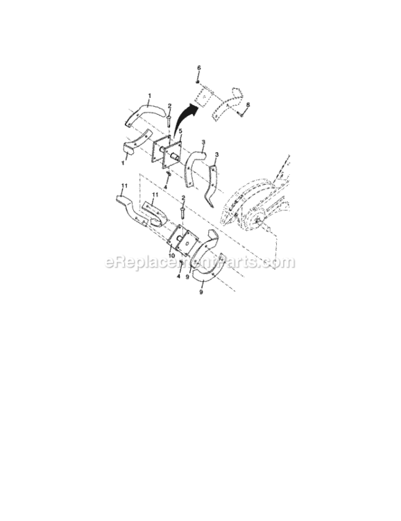 Page F Diagram and Parts List for 917294261  Craftsman Tiller