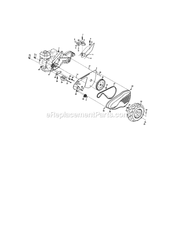 Page B Diagram and Parts List for 917294270  Craftsman Tiller