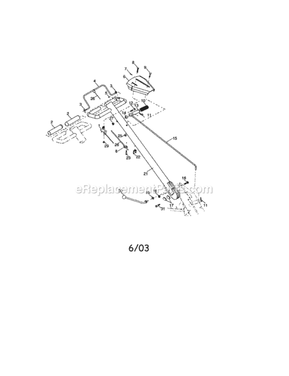 Page A Diagram and Parts List for 917294481  Craftsman Tiller