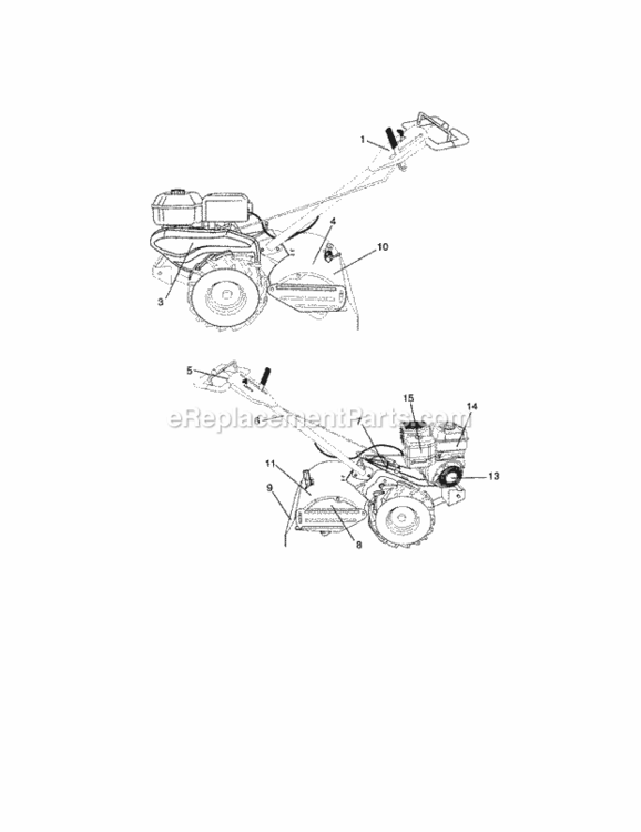 Page G Diagram and Parts List for 917294481  Craftsman Tiller