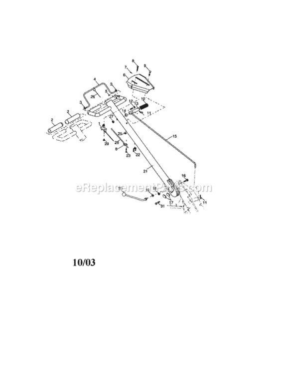 Page A Diagram and Parts List for 917294482  Craftsman Tiller